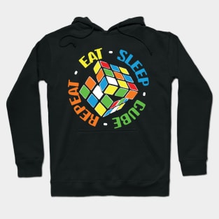 Eat Sleep Cube Repeat Hoodie